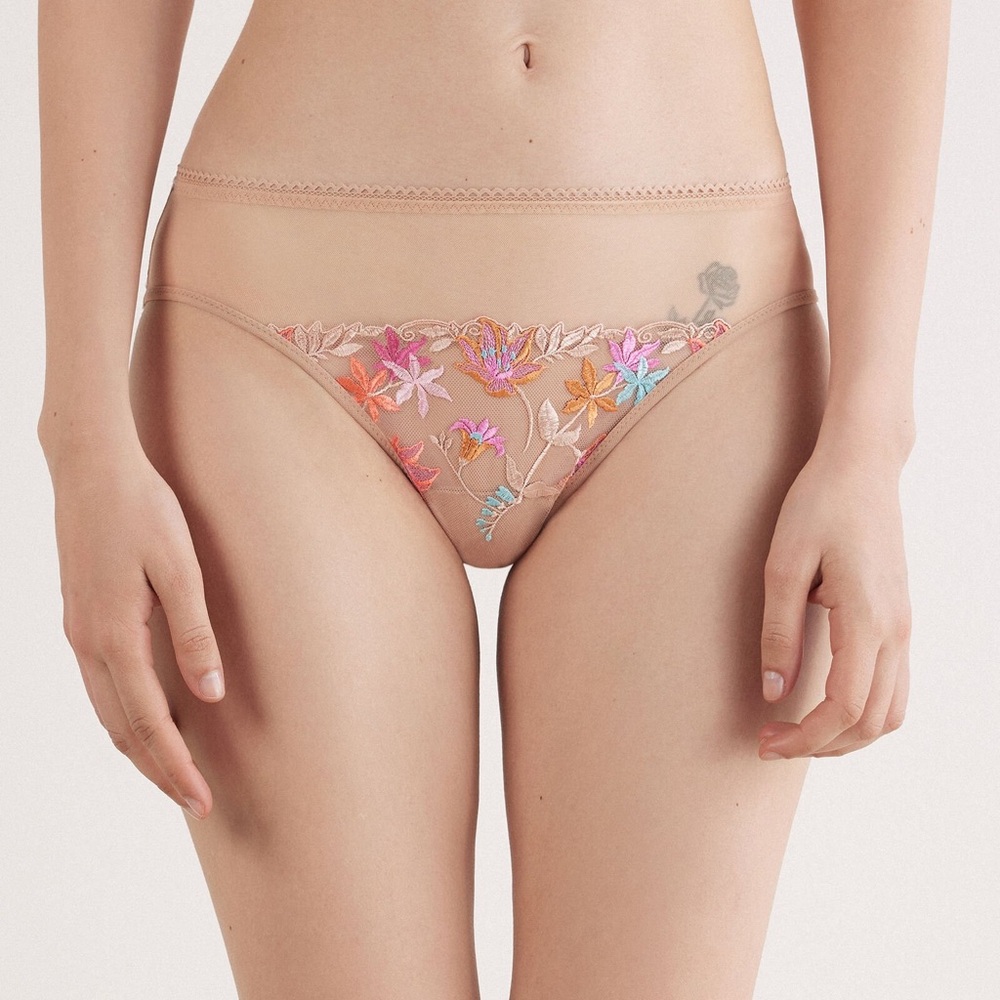 Floral Embroidered Mesh Fabric panties Here Comes The Sun - Picture 5 of 6
